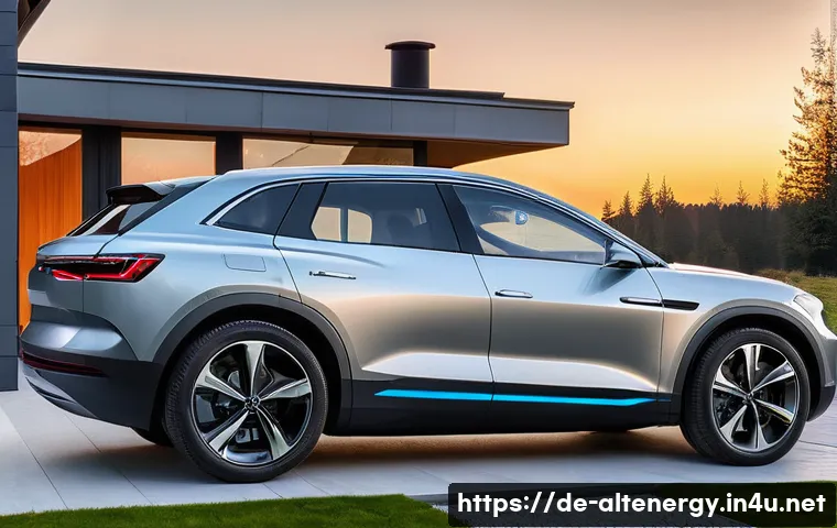 전기차 충전 인프라 - **Prompt 1: Effortless Home Charging in a Modern German Suburban Setting**
An elegant, modern e...